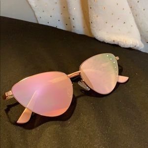 Urban outfitters rose gold sunglasses